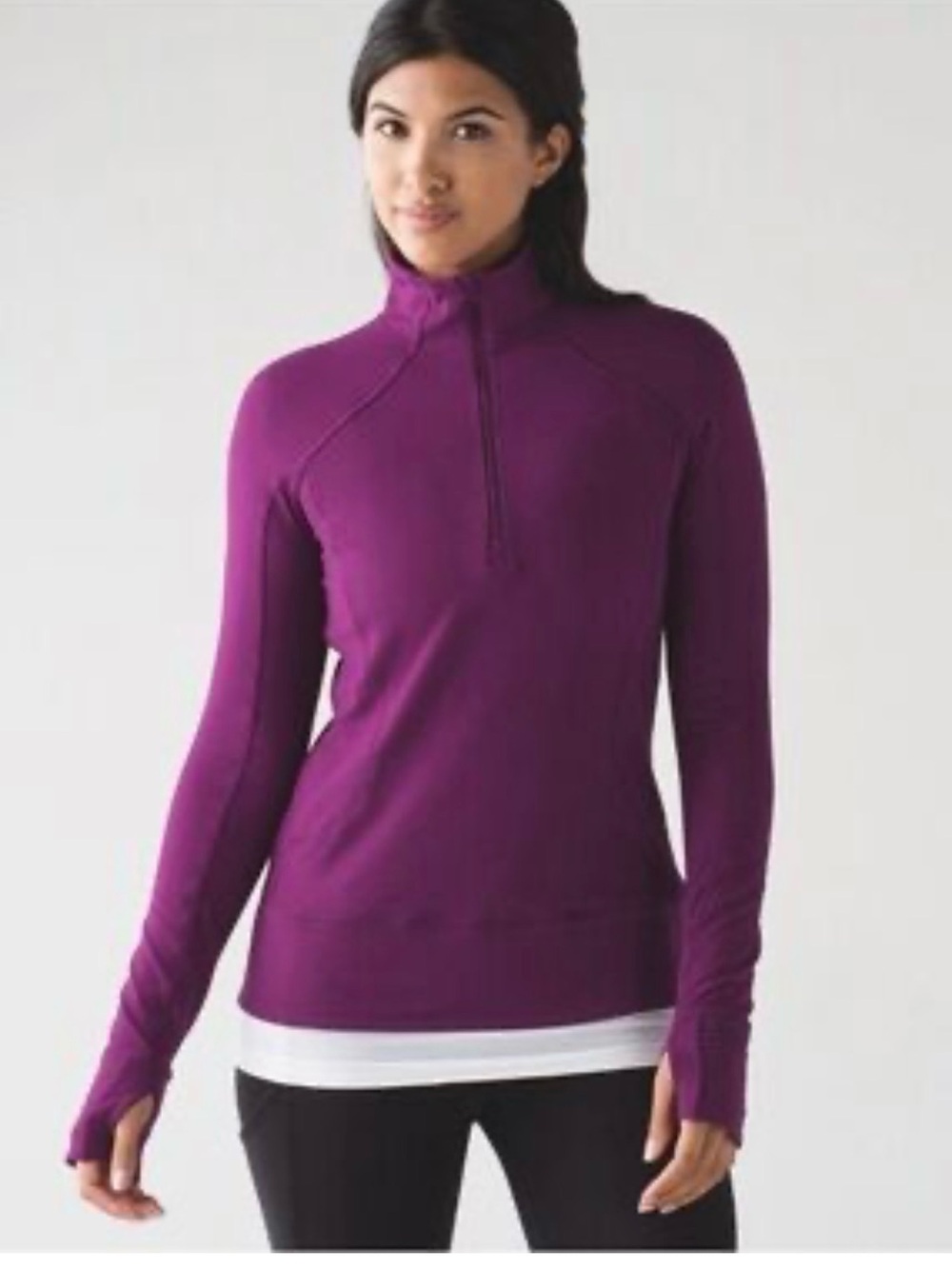 Lululemon Quarter-Zip Performance Rulu chilled grape 12